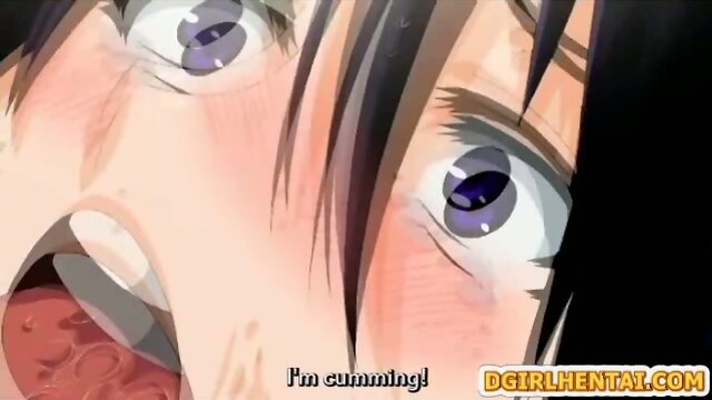 Pregnant hentai with bigboobs hard fucked by a busty shemale