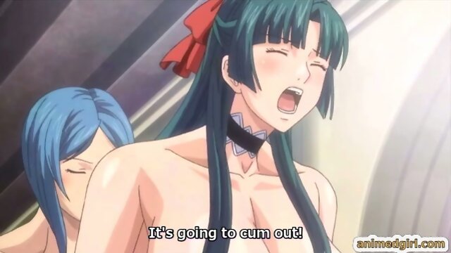 Trio shemale anime bigboobs threesome fucked