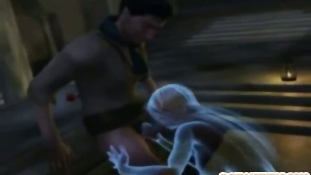 3d anime shemale hot sucking cock and fucking