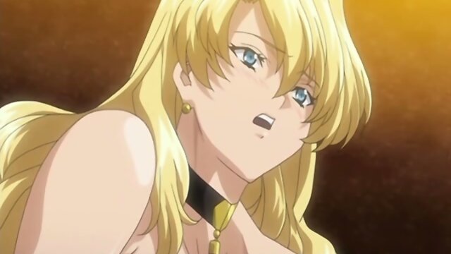 Captive anime shemale with bigboobs handjob her bigcock by two maids