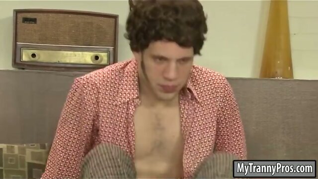 Blonde teen tranny Holly Parker analyzed