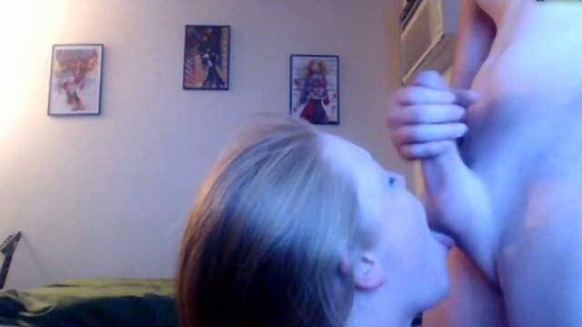 Shemale cumming in girl mouth