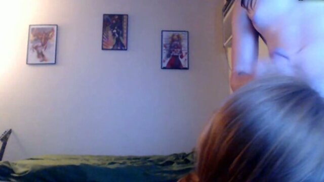 Shemale cumming in girl mouth