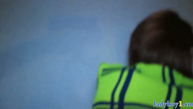 Tiny ladyboy amateur from Thailand fucked hard in the ass