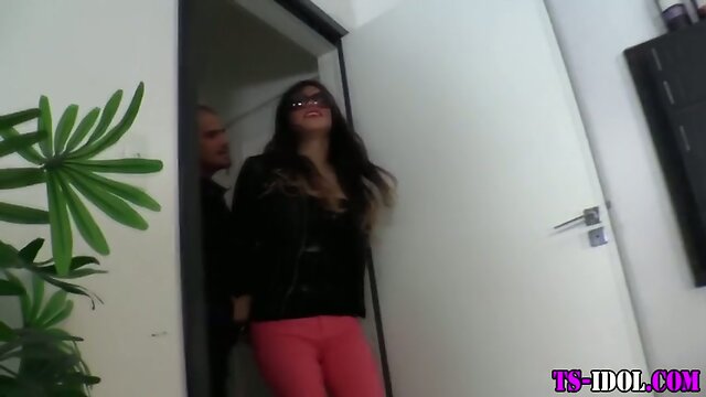 Tgirls face fucked 4 cum