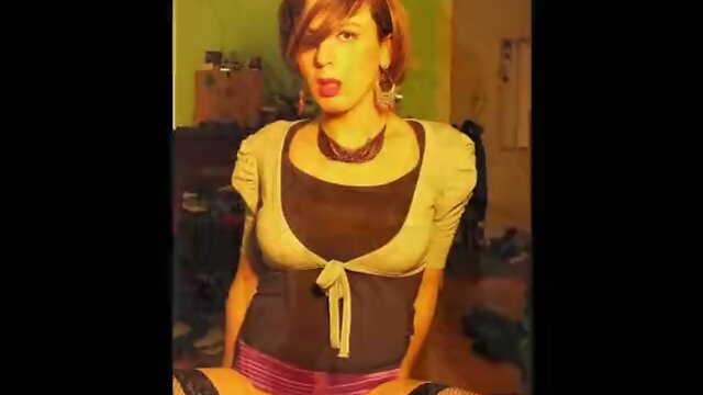 Crossdresser Teen`s Sexy Exploration of Gender Identity