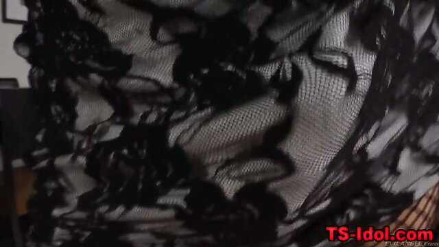 Ladyboy hottie toys ass