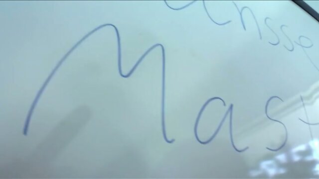 Pretty TS schoolgirl Tiffany Starr gives a free masturbation lesson