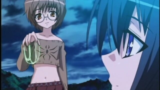 Shemale hentai gets sucked her big fat cock in the outdoor