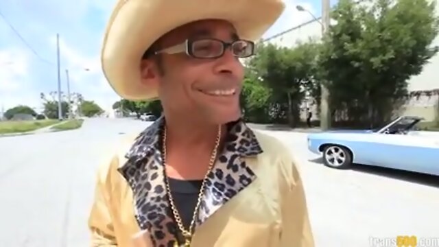 Venus Lux takes two giant dicks