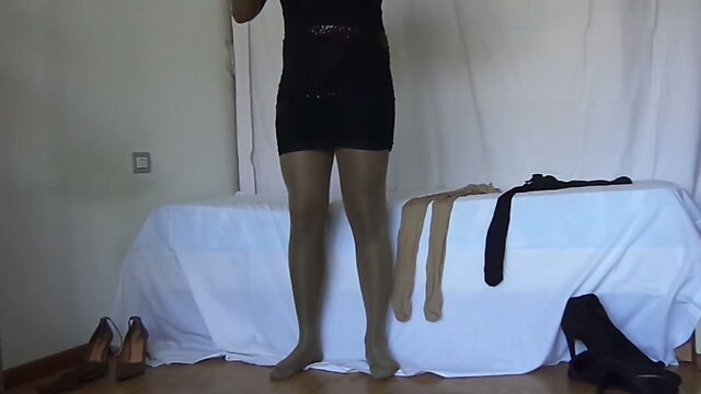 teen CD wear pantyhose encasement