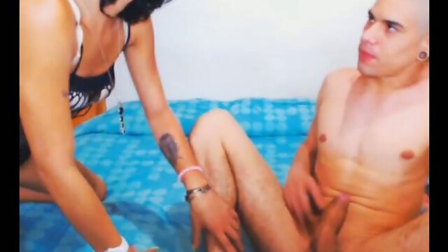 Wild Passion Driven Hunk & Shemale: Hard Kissing & Dick Sucking