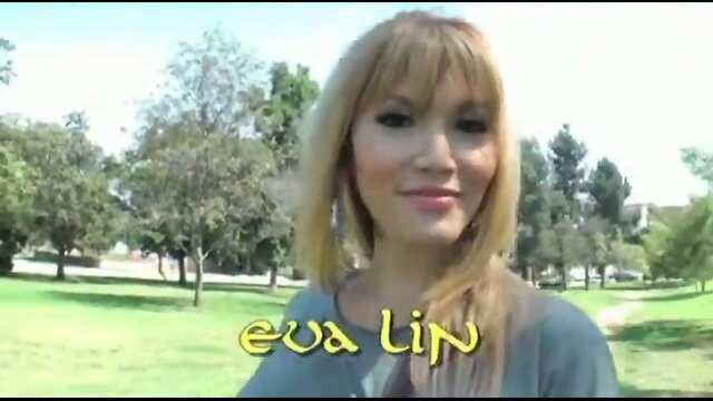 Blonde Asian TS` Sensual Solo with Big Toys!