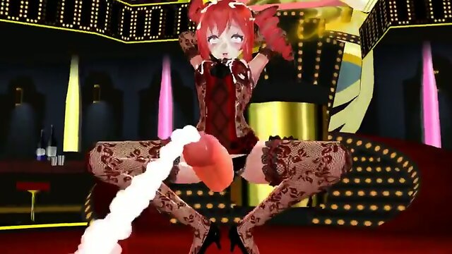 Futanari 3D teen girls dancing & cumming