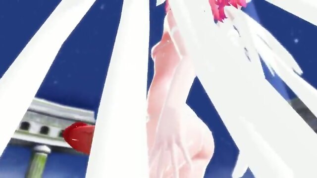 Futanari 3D teen girls dancing & cumming