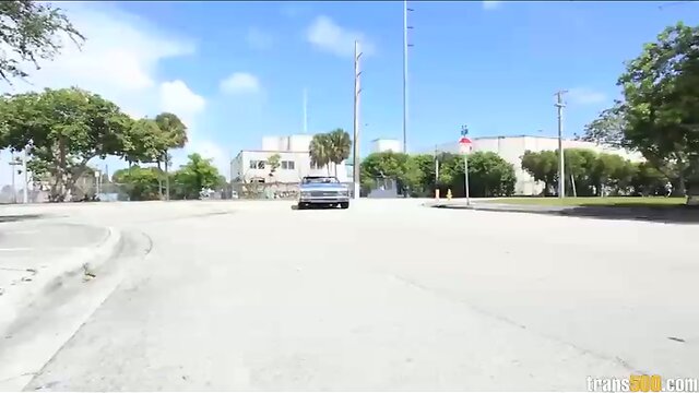 Hot cocky Asian shemale takes two huge cocks