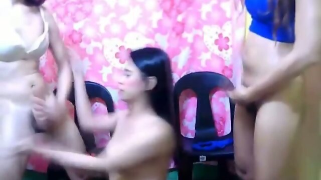 Ass Licking And Fucking Shemale Trio