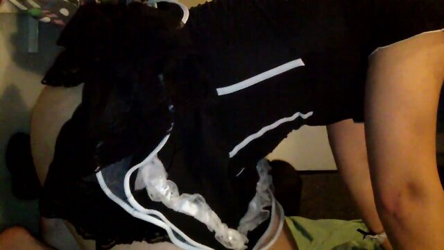 White haired femboi trap