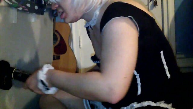 White haired femboi trap