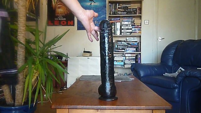 Riding the huge 'COLOSSUS' dildo, again !!!