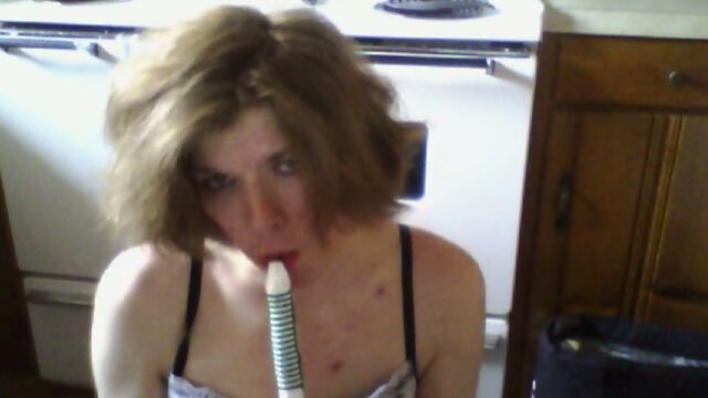 Cute white sissy maid