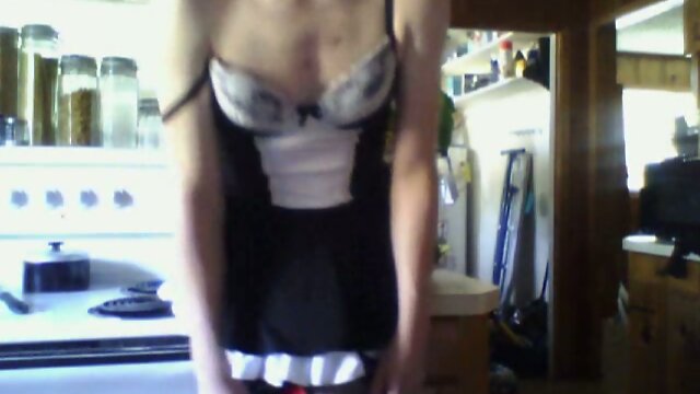 Cute white sissy maid