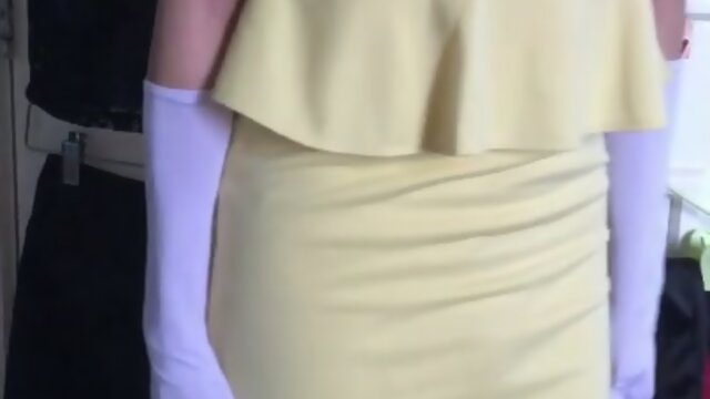 Peplum dresses and stockings