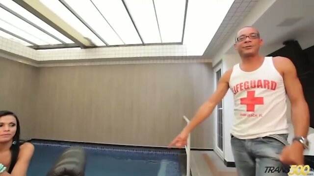 Lovely TS Bruna Butterfly shows what she's got