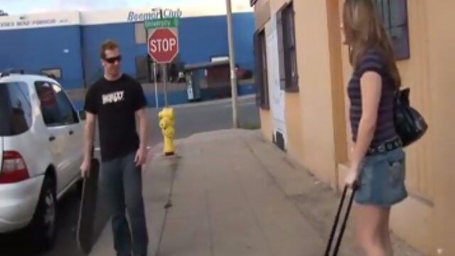 Hazel and Skater Guy