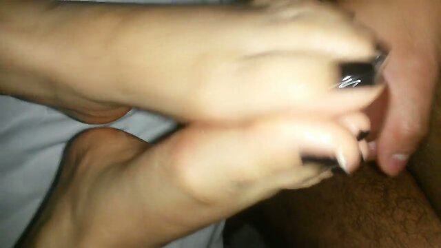 Wife`s Footjob Magic: A Sensual Experience