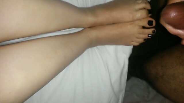 Wife`s Footjob Magic: A Sensual Experience