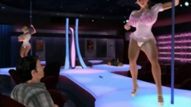 Busty 3D anime shemale tittyfucking and sucking her bigcock