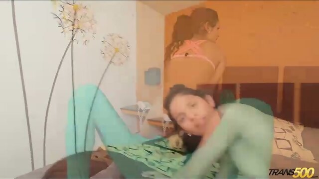 Cute teen tranny Jessi gets very big cock