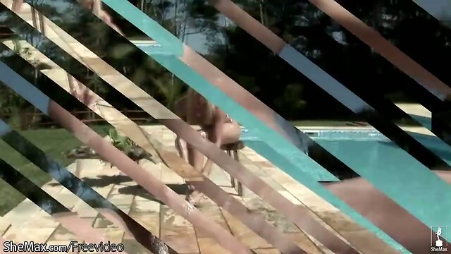 Naughty shemale with decent tits knows how to squeeze cock