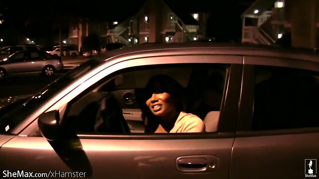 Black tgirl pops out massive boobs from sexy outfit and cums