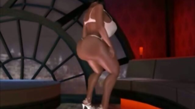 3D stripper futa hot slammed fucked a guy