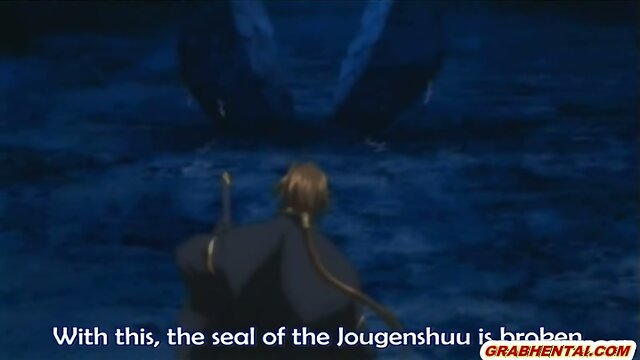 Caught hentai girl in the net and hard fucked by shemale