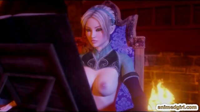 3D anime shemale hard fucking and tittty cumming