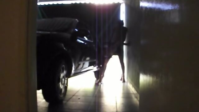 Tgirl Bareback Fucked In Garage