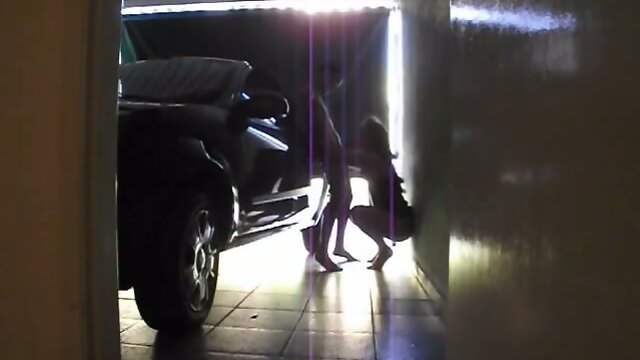 Tgirl Bareback Fucked In Garage
