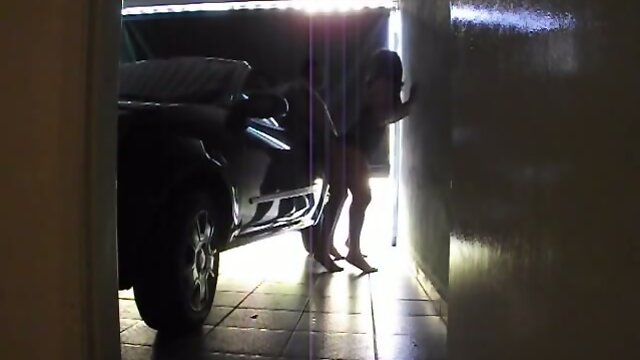 Tgirl Bareback Fucked In Garage