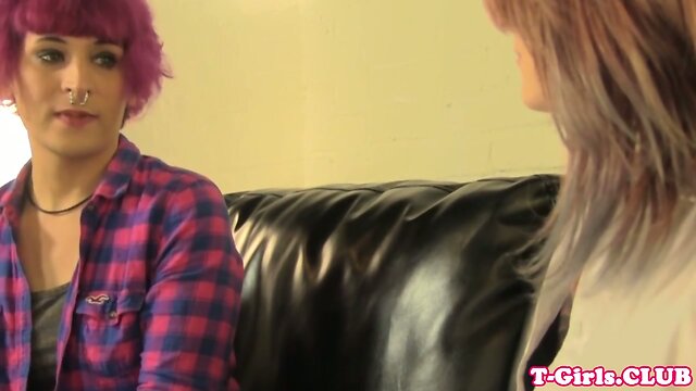 Tgirls cocksucking sixtynine and jerk off