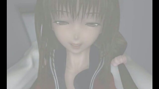 Japanese 3D futanari schoolgirl
