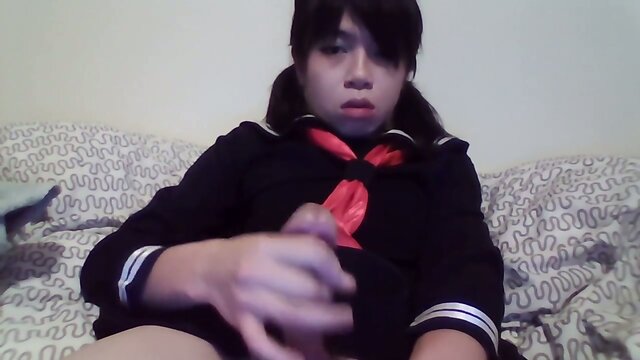 ASAIN LADYBOY SCHOOLGIRL SOLO