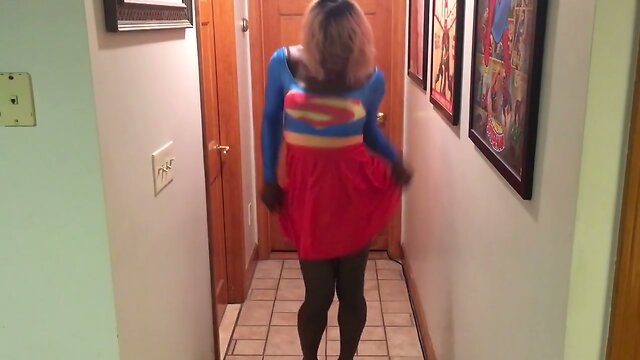 Superhero tranny supergirl part2