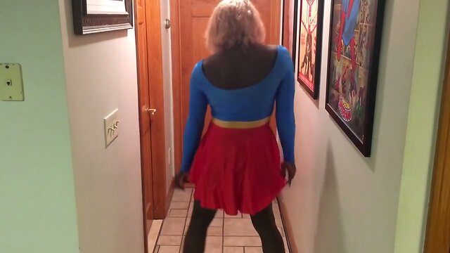 Superhero tranny supergirl part2