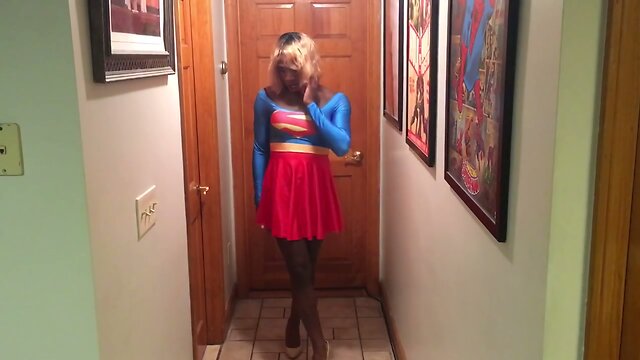 Superhero tranny supergirl part2