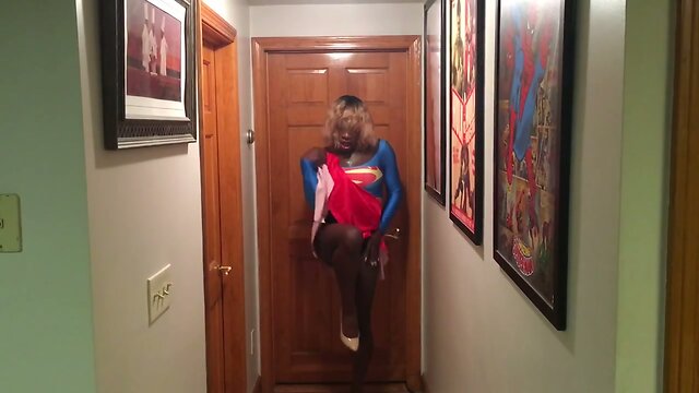 Superhero tranny supergirl part2