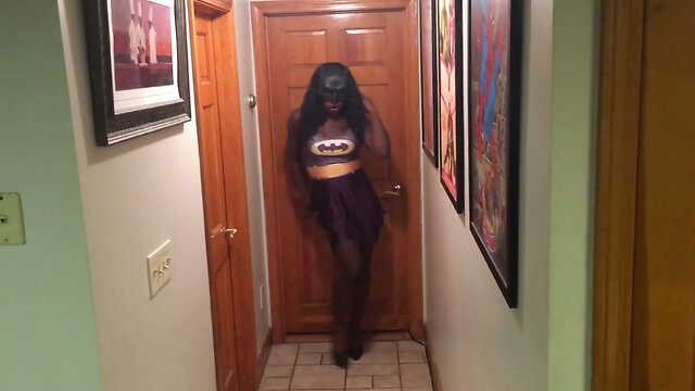 superhero  tranny batgirl part1