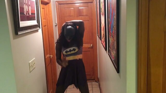 superhero  tranny batgirl part1